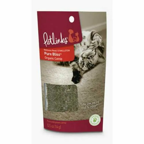 1ea Quaker Petlinks Pure Bliss .5 oz. Organic Catnip Pouch - Health/First Aid